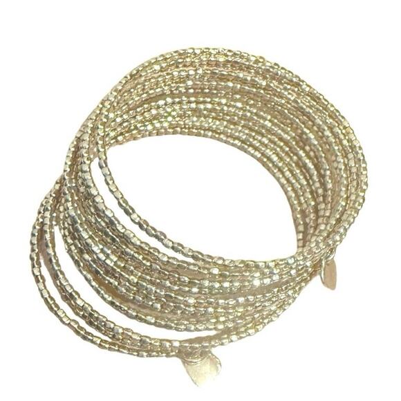 Stella & Dot Gold Bardot Bangle Bracelet - One Size - Picture 1 of 1